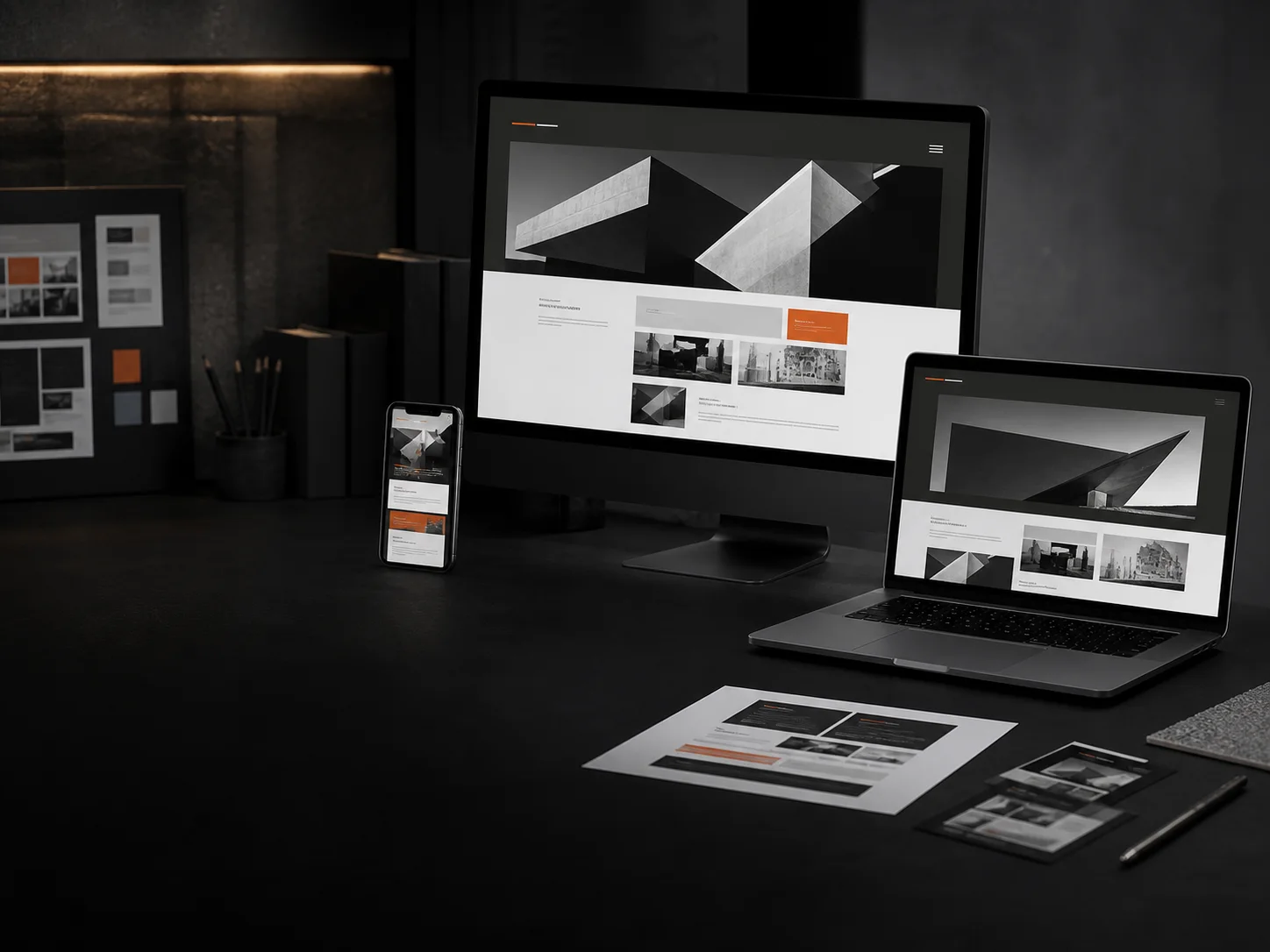 Masaüstü, dizüstü ve mobil cihazlarda çalışan responsive web sitesi tasarımı
